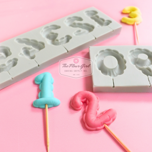 Birthday Balloon Silicone Number Molds