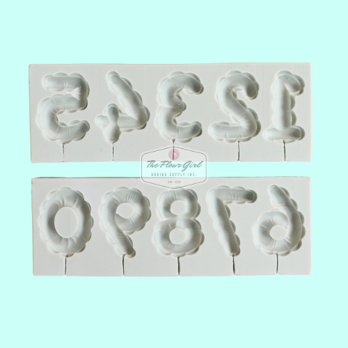 Birthday Balloon Silicone Number Molds