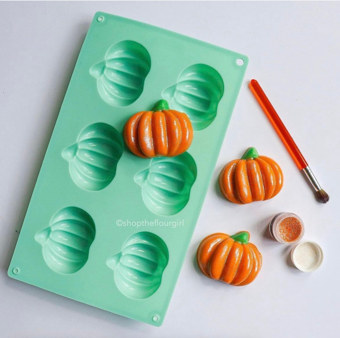 6-Cavity Silicone Harvest Pumpkin Mold