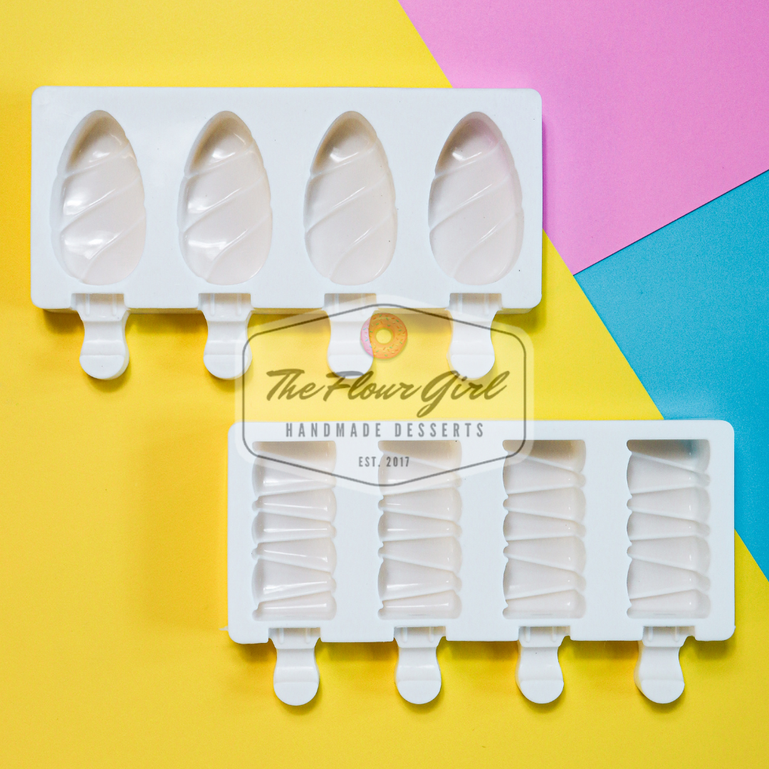 Leaf & Candy Bar Cakesicle Silicone Mold (2-Pack)