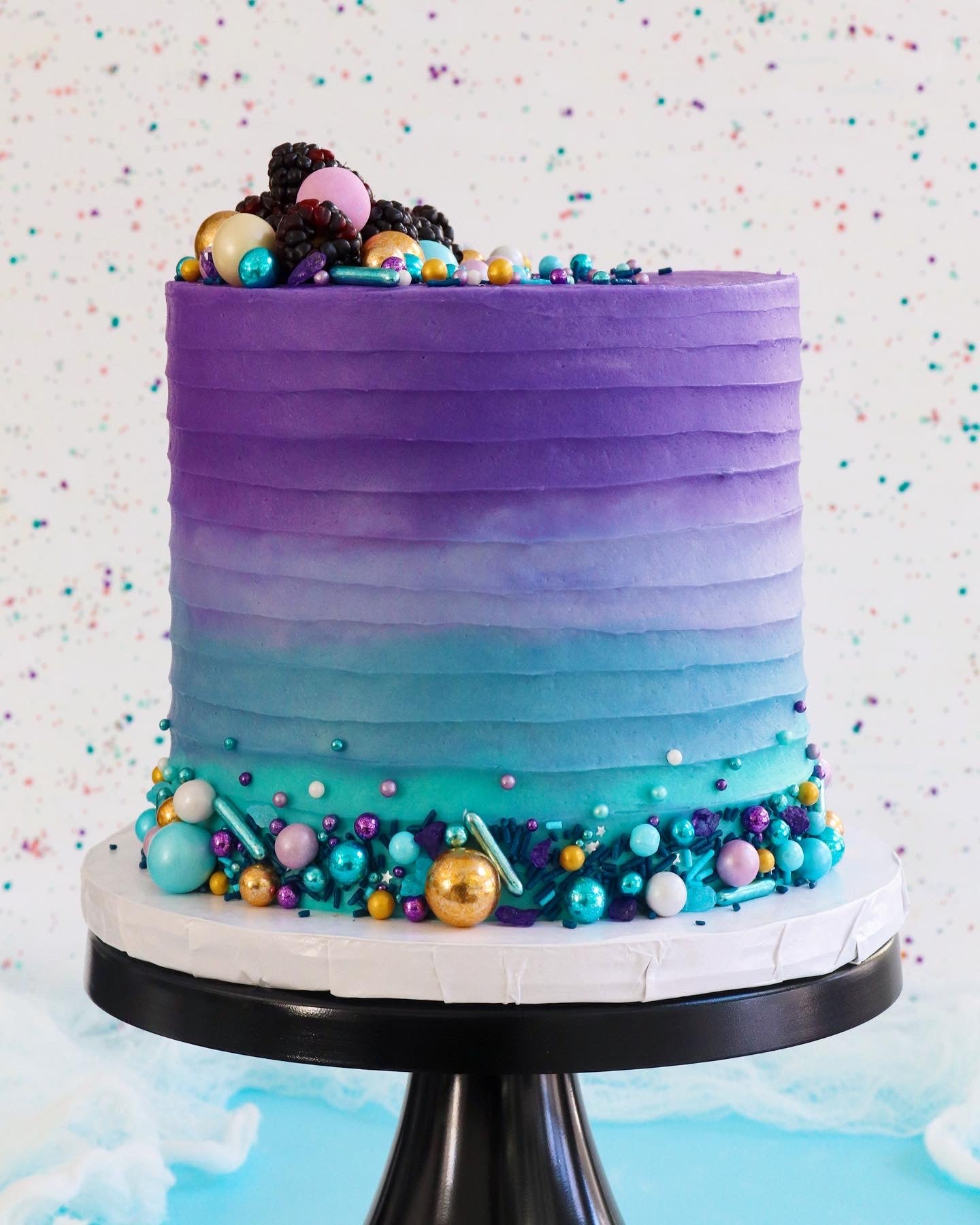 Flour Shop Rainbow Purple Explosion Cake | Online Baked Goods | Williams  Sonoma