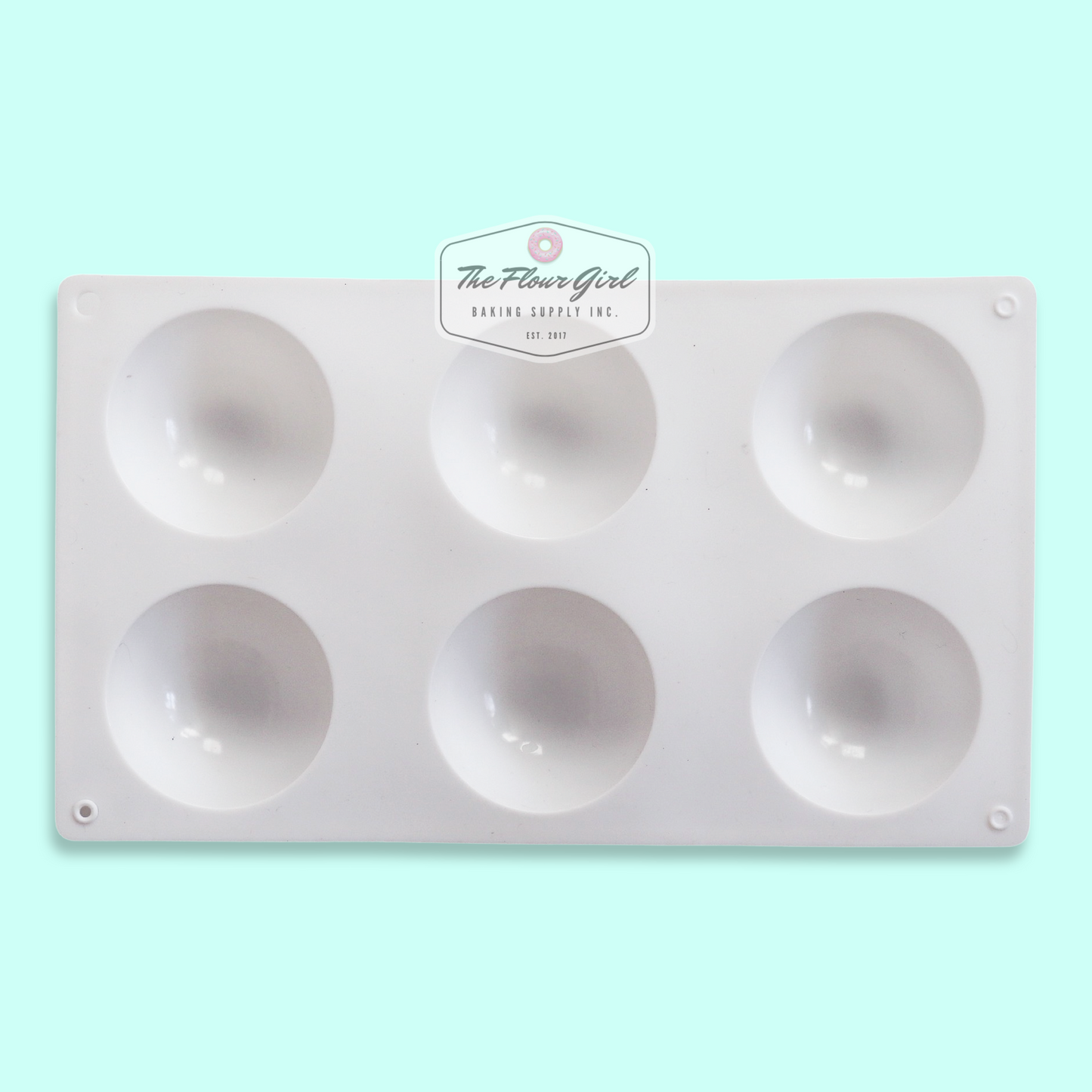 3D 6-Cavity Silicone Sphere Hot Chocolate Bomb Mold