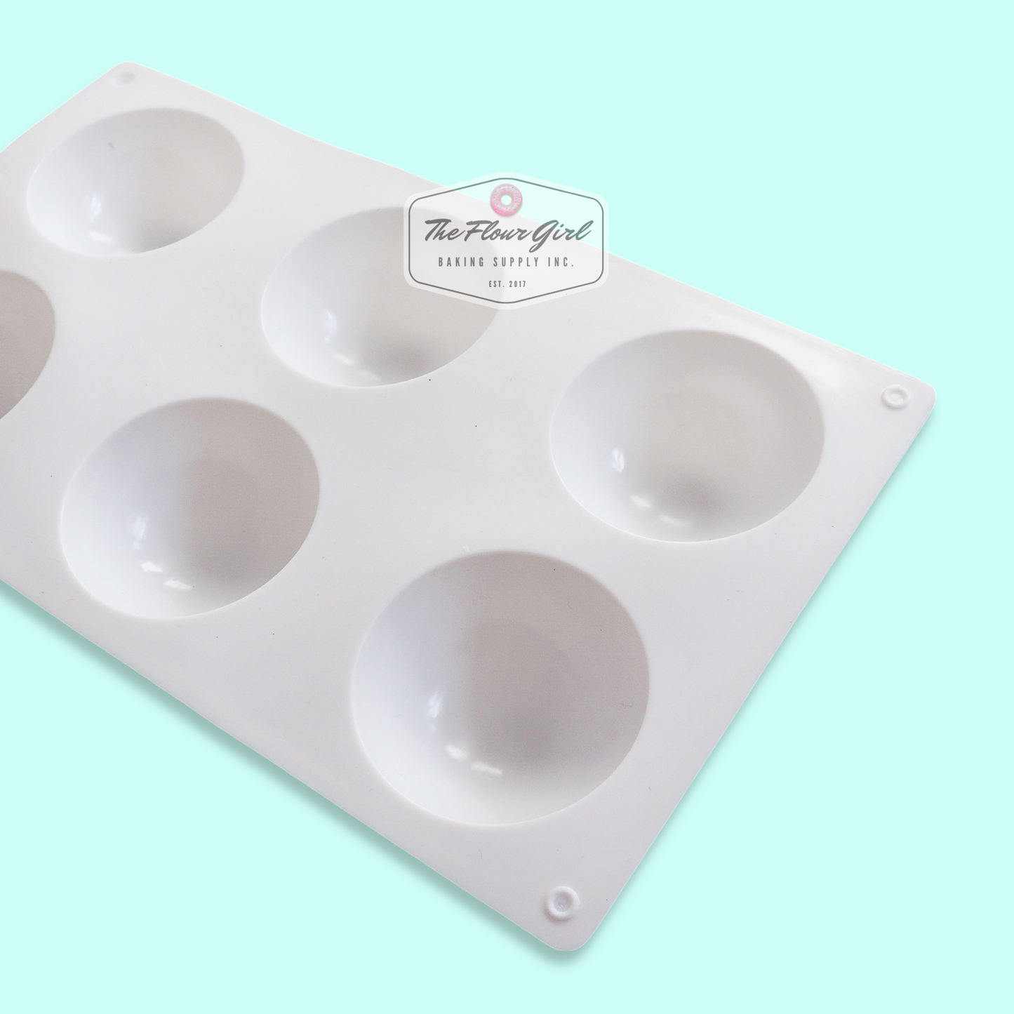 3D 6-Cavity Silicone Sphere Hot Chocolate Bomb Mold