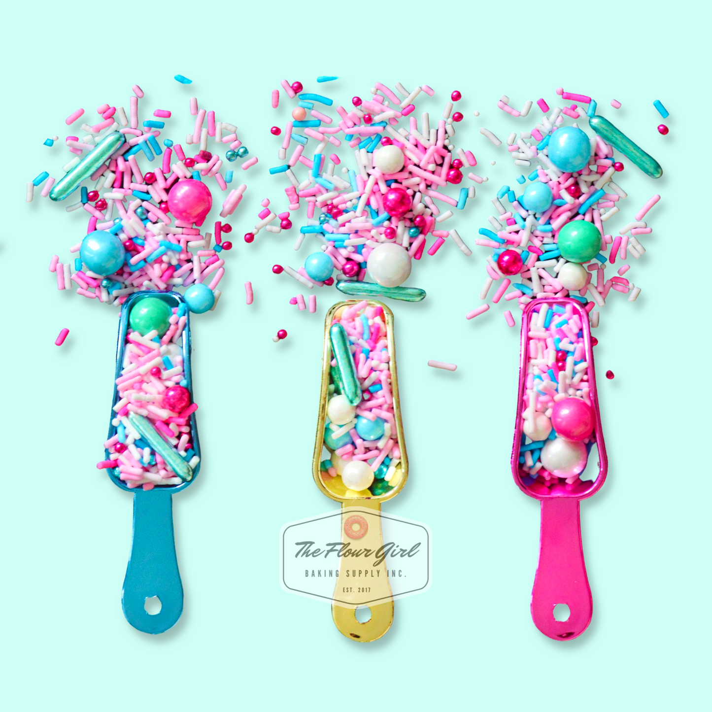 Metallic Plastic Sprinkle Scoop 2-Pack