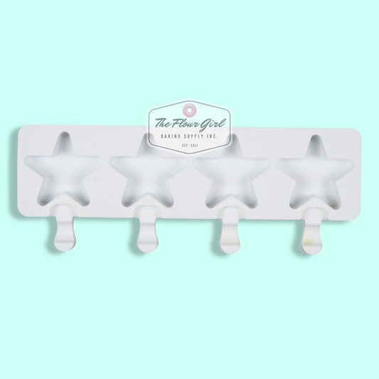 4-Cavity Star Shaped Silicone Cakesicle Mold