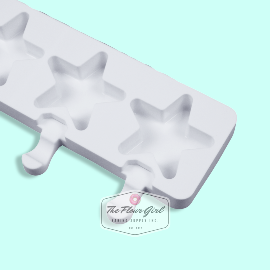 4-Cavity Star Shaped Silicone Cakesicle Mold