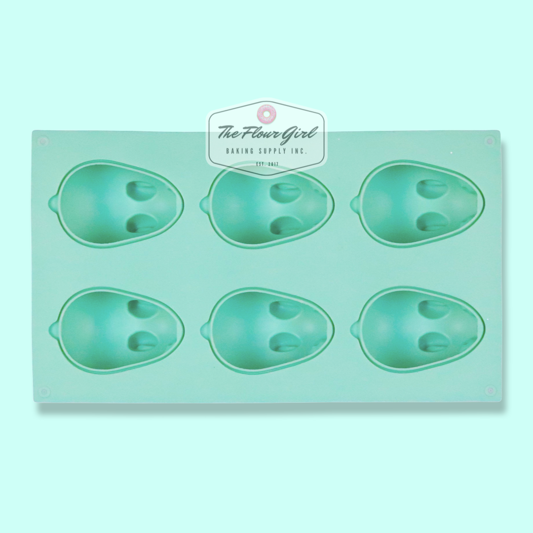 3D 6-Cavity Silicone Easter Bunny Mold