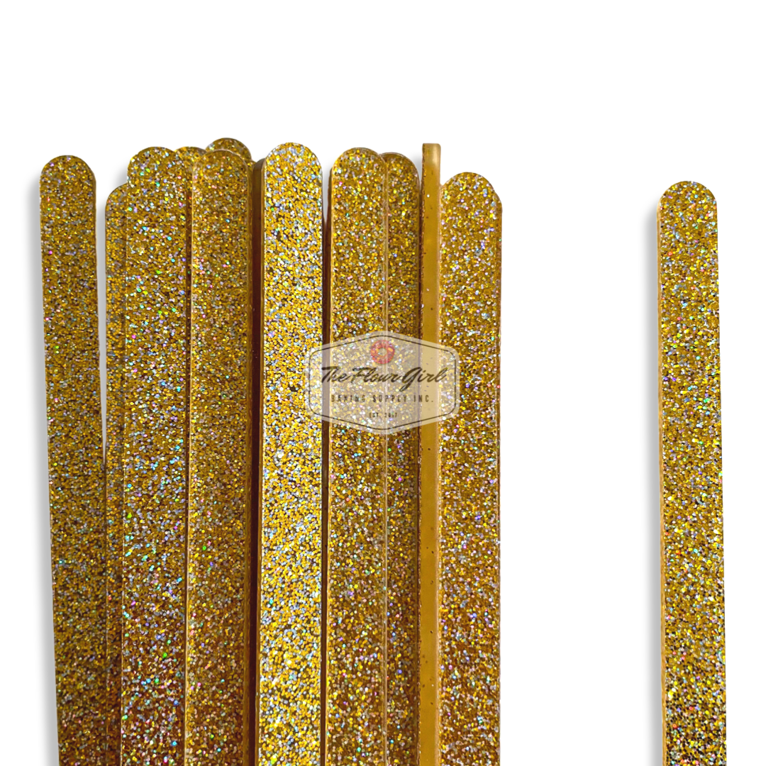 Super Glitter Acrylic Popsicle Sticks