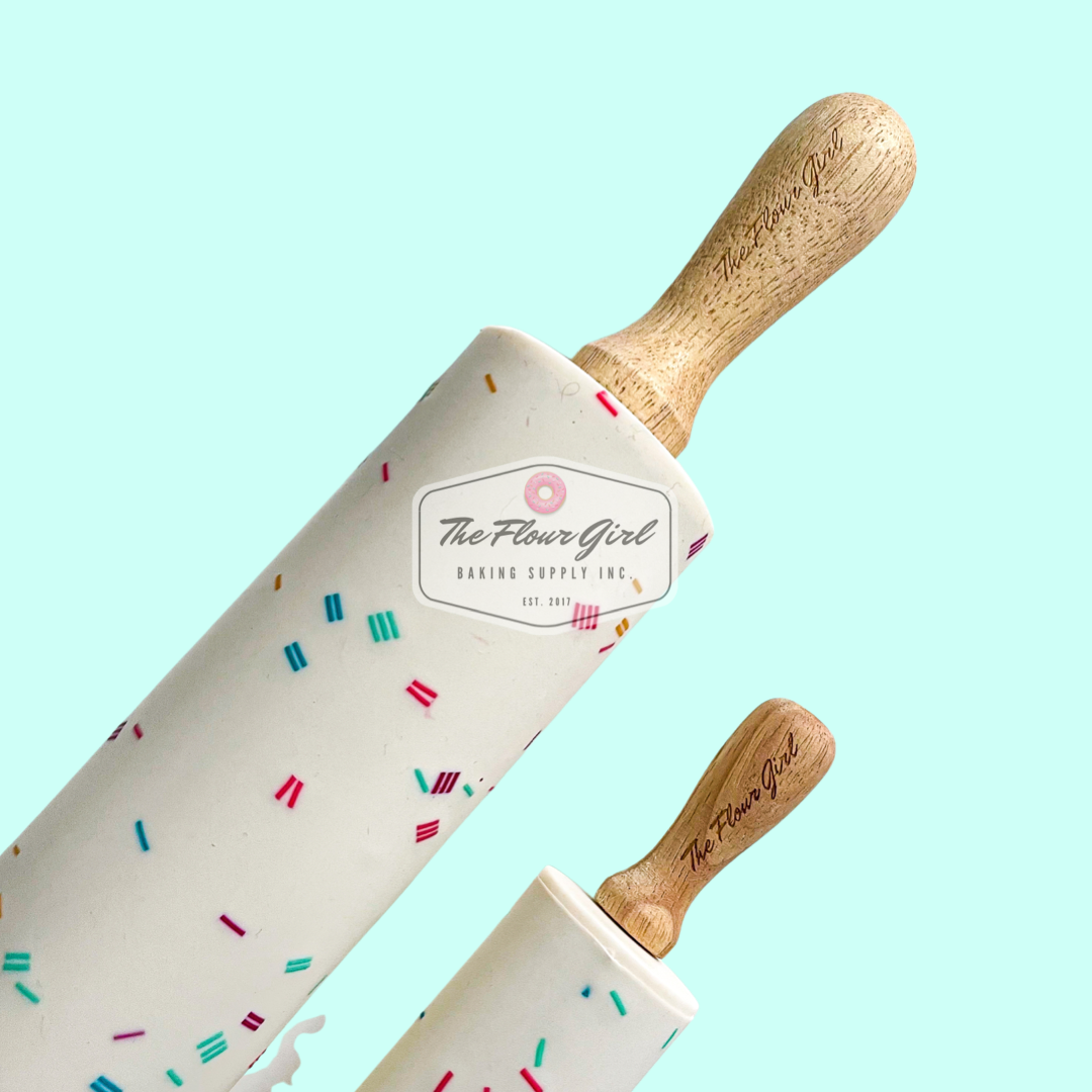 Silicone Sprinkle Rolling Pin Set