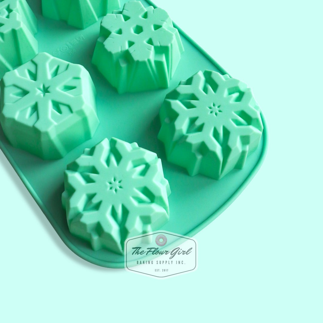 4 Cavity Snowflake Silicone Mold