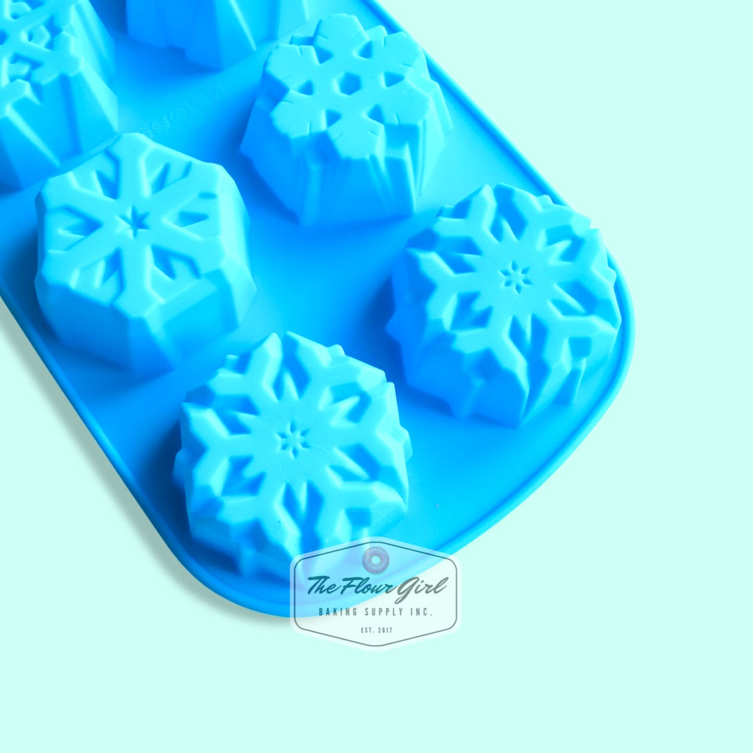 WSMS6PK - Wilton Silicone, 6 Pack Mini Snowflake Molds