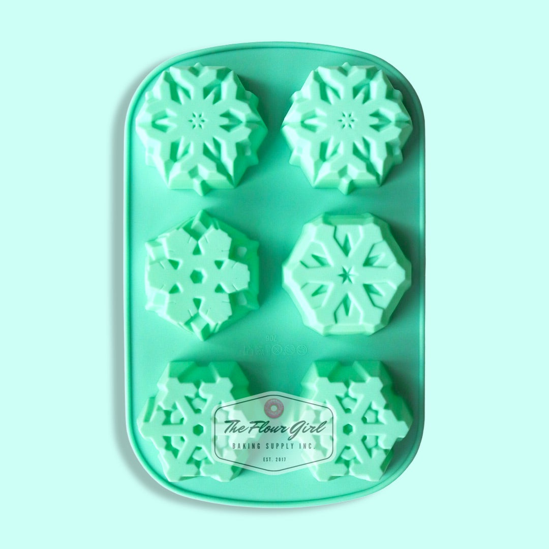WSMS6PK - Wilton Silicone, 6 Pack Mini Snowflake Molds