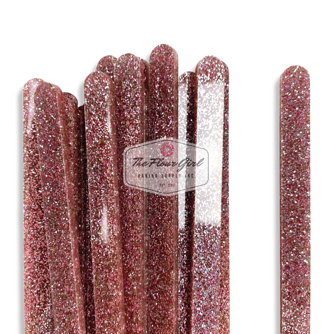 Super Glitter Acrylic Popsicle Sticks