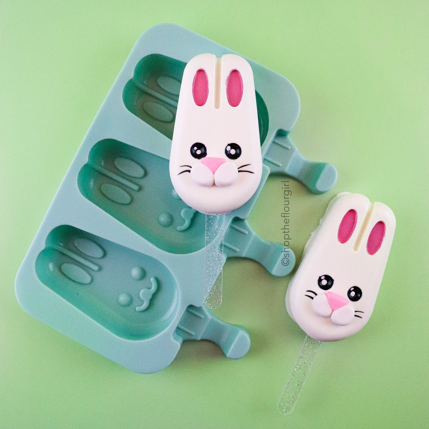 3-Cavity Bunny Silicone Cakesicle Mold